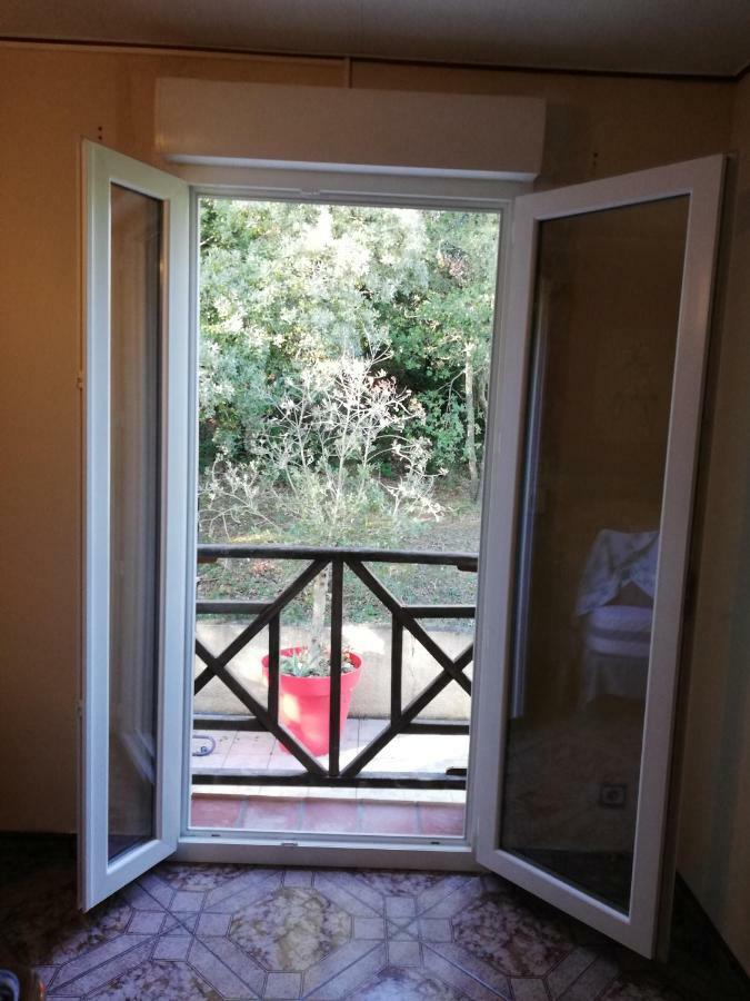 Les Deux Lions Hotel Alairac Bagian luar foto